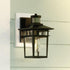 Vaxcel Ridge Dualux 6.5 in. Outdoor Motion Sensor Wall Light in Textured Black Model: T0728