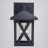Vaxcel Rockford 5.5 in. Outdoor Wall Light in Textured Black Model: T0744
