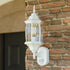 Vaxcel Rogers Park Dualux 6.5 n. Outdoor Motion Sensor Wall Light in Textured White Model: T0735