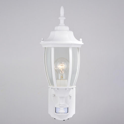 Vaxcel Rogers Park Dualux 6.5 n. Outdoor Motion Sensor Wall Light in Textured White Model: T0735