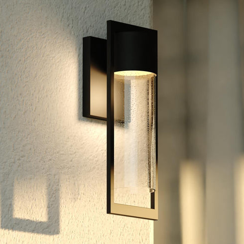 Vaxcel Sawyer 5 in. LED Outdoor Wall Light in Matte Black Model: T0743