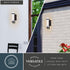 Vaxcel Seymour 15.5 in. H Outdoor Wall Light in Textured Black Model: T0772