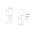 Vaxcel Shelby 15.25 in. H 1 Light Wall Light in Natural Brass Model: W0485