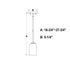 Vaxcel Shelby 5.25 in. W 1 Light Mini Pendant in Natural Brass Model: P0427