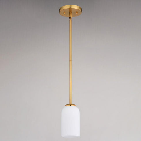 Vaxcel Shelby 5.25 in. W 1 Light Mini Pendant in Natural Brass Model: P0427