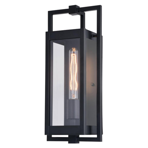 Vaxcel Sheridan 7 in. Outdoor Wall Light in Matte Black Model: T0688