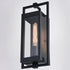 Vaxcel Sheridan 7 in. Outdoor Wall Light in Matte Black Model: T0688