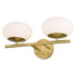 Vaxcel Sloane 2 Light Vanity in Satin Brass Model: W0433