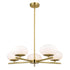 Vaxcel Sloane 27 in. 5 Light Chandelier in Satin Brass Model: H0281