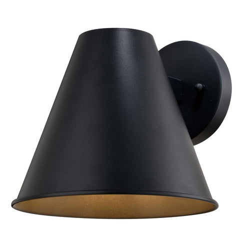 Vaxcel Smith 8.5 in. Outdoor Wall Light in Textured Black Model: T0759
