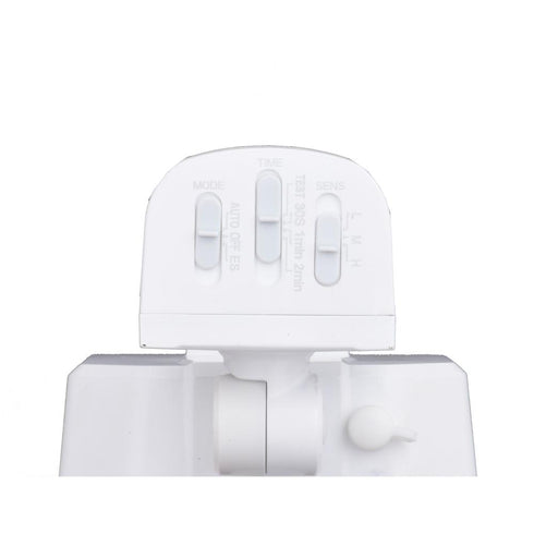 Vaxcel Solar Powered 10.25 in. 2 Light Solar LED Outdoor Motion Sensor Security Flood Light in White Model: T0722