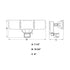 Vaxcel Solar Powered 15.75 in. 3 Light Solar LED Outdoor Motion Sensor Security Flood Light in White Model: T0723