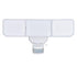 Vaxcel Solar Powered 15.75 in. 3 Light Solar LED Outdoor Motion Sensor Security Flood Light in White Model: T0723