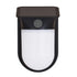 Vaxcel Solar Powered 4.5 in. Solar LED Outdoor Motion Sensor Wall Jar Light in Black Model: T0724