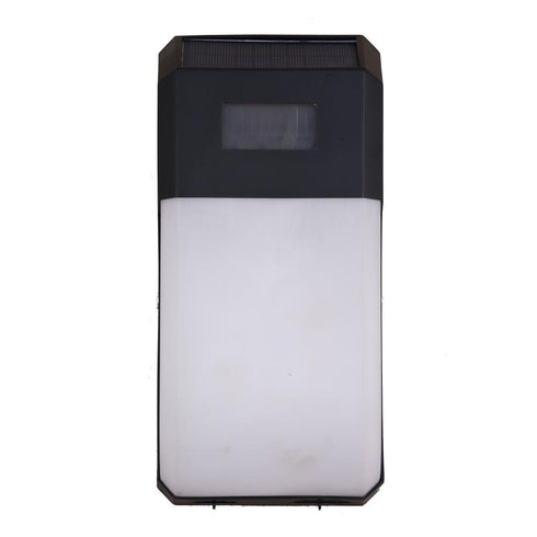Vaxcel Solar Powered 4.5 in. Solar LED Outdoor Motion Sensor Wall Pack Light in Black Model: T0725