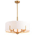 Vaxcel Surrey 22 in. 5 Light Chandelier in Natural Brass Model: H0273