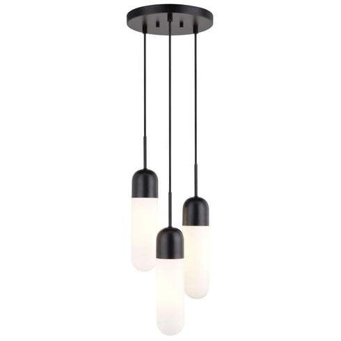 Vaxcel Thalia 10 in. 3 Watt Light Pendant in Matte Black Model: P0423