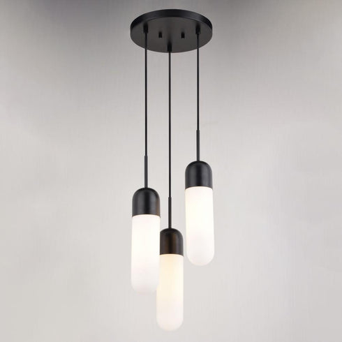 Vaxcel Thalia 10 in. 3 Watt Light Pendant in Matte Black Model: P0423
