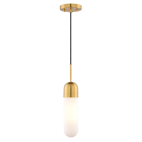Vaxcel Thalia 4.75 in. W 1 Light Mini Pendant in Antique Gold Model: P0420