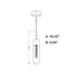 Vaxcel Thalia 4.75 in. W 1 Light Mini Pendant in Antique Gold Model: P0420
