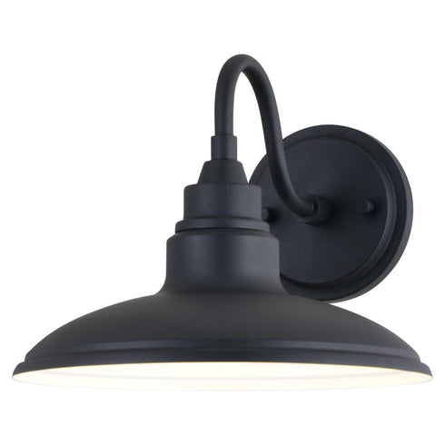 Vaxcel Tucson 10 in. LED Outdoor Wall Light in Textured Black and White Model: T0680