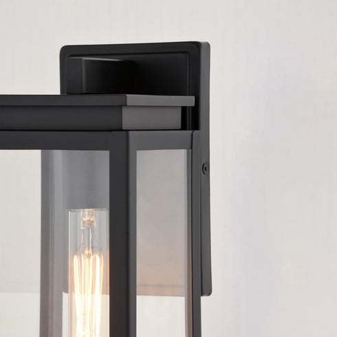 Vaxcel Uptown 5 in. W Outdoor Wall Light in Matte Black Model: T0776