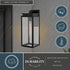 Vaxcel Uptown 6 in. W Outdoor Wall Light in Matte Black Model: T0777