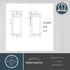 Vaxcel Uptown 6 in. W Outdoor Wall Light in Matte Black Model: T0777
