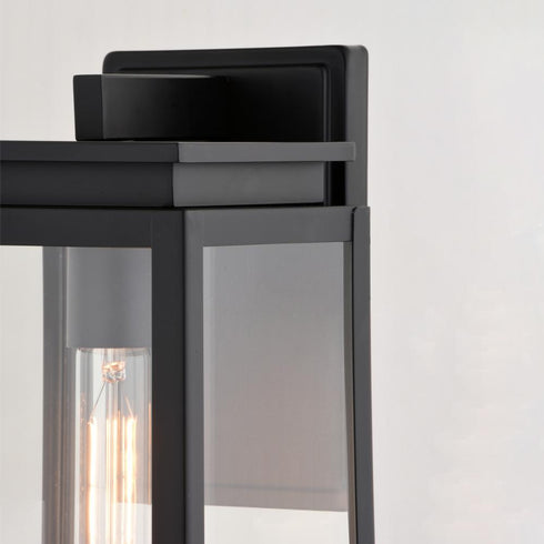 Vaxcel Uptown 6 in. W Outdoor Wall Light in Matte Black Model: T0777