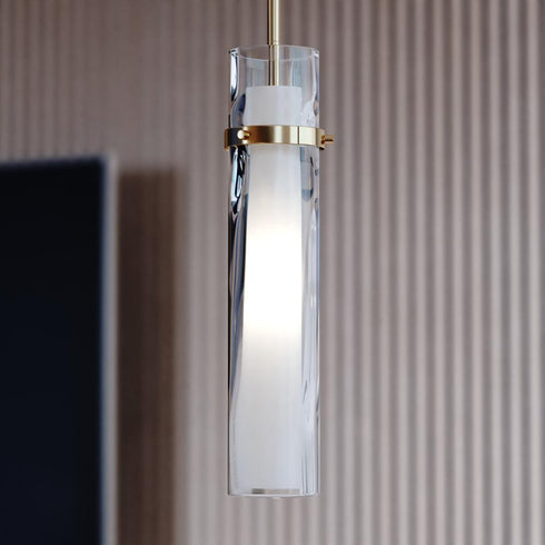 Vaxcel Vilo 4.5 in. W 1 Light Mini Pendant in Golden Brass Model: P0418