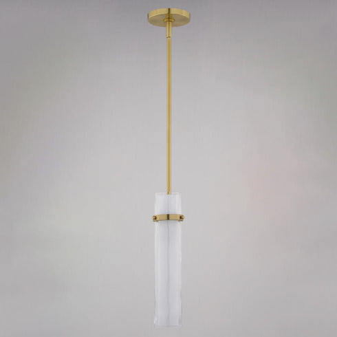 Vaxcel Vilo 4.5 in. W 1 Light Mini Pendant in Golden Brass Model: P0418