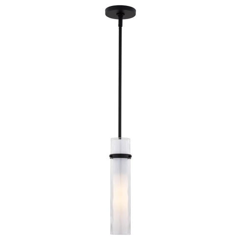 Vaxcel Vilo 4.5 in. W 1 Light Mini Pendant in Matte Black Model: P0419
