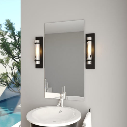 Vaxcel Vilo 4.5 in Wall Light in Matte Black Model: W0498
