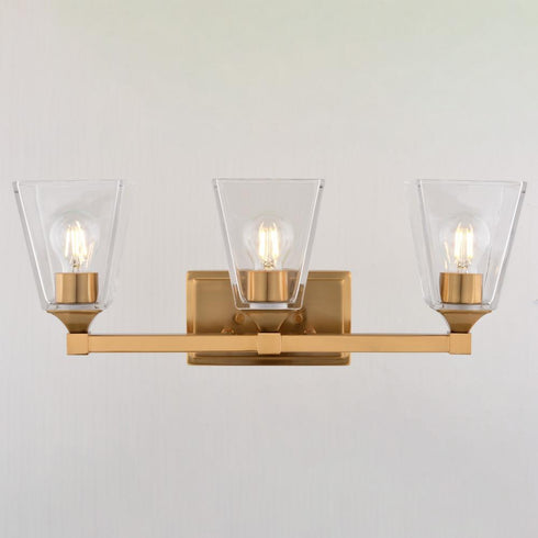 Vaxcel Wallingford 22.5 in. W Vanity Light in Modern Gold Model: W0494