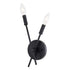 Vaxcel Warwick 5.75 in. W 2 Light Wall Light in Matte Black Model: W0493