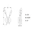 Vaxcel Warwick 5.75 in. W 2 Light Wall Light in Matte Black Model: W0493