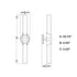 Vaxcel Webster 24.5 in. 2 Light Wall Light in Natural Brass Model: W0464