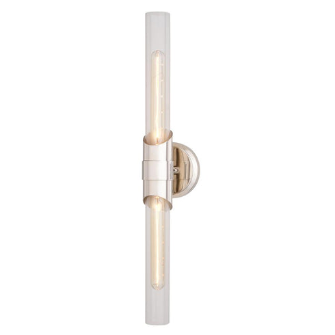 Vaxcel Webster 24.5 in. 2 Light Wall Light in Polished Nickel Model: W0463