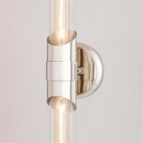 Vaxcel Webster 24.5 in. 2 Light Wall Light in Polished Nickel Model: W0463