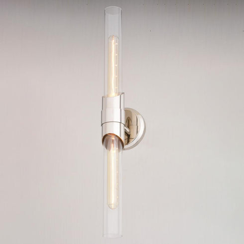 Vaxcel Webster 24.5 in. 2 Light Wall Light in Polished Nickel Model: W0463
