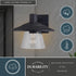 Vaxcel Westport 10 in. Outdoor Wall Light in Textured Black Model: T0752