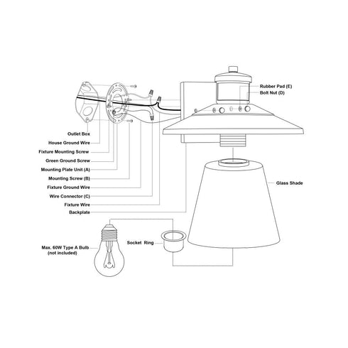 Vaxcel Westport Dualux 10 in. Outdoor Motion Sensor Wall Light in Textured Black Model: T0753
