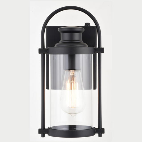 Vaxcel Winfield 5.75 in Outdoor Wall Light in Matte Black Model: T0683