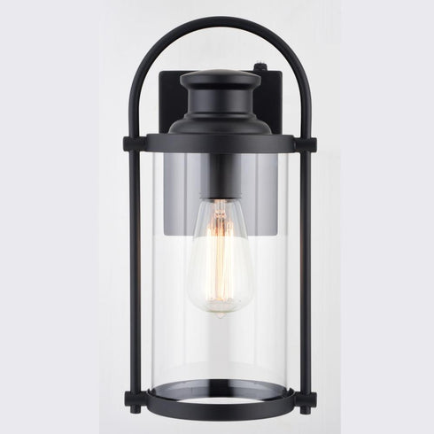 Vaxcel Winfield 7 in Outdoor Wall Light in Matte Black Model: T0685
