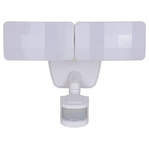 Vaxcel Zeta 2 Light LED Outdoor Motion Sensor Smart Home Flood Light in White Model: T0620