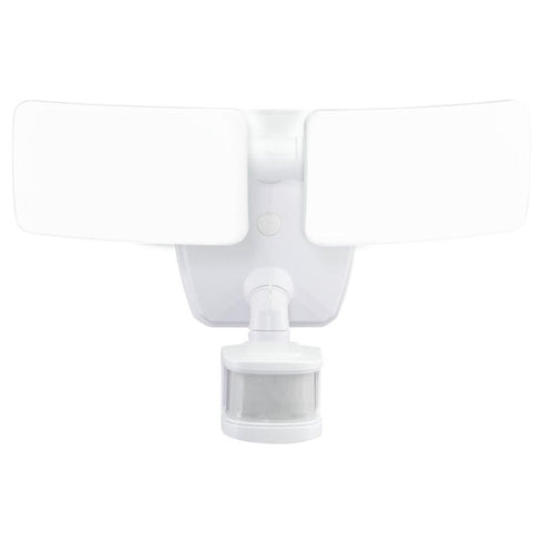 Vaxcel Zeta 2 Light LED Outdoor Motion Sensor Smart Home Flood Light in White Model: T0620