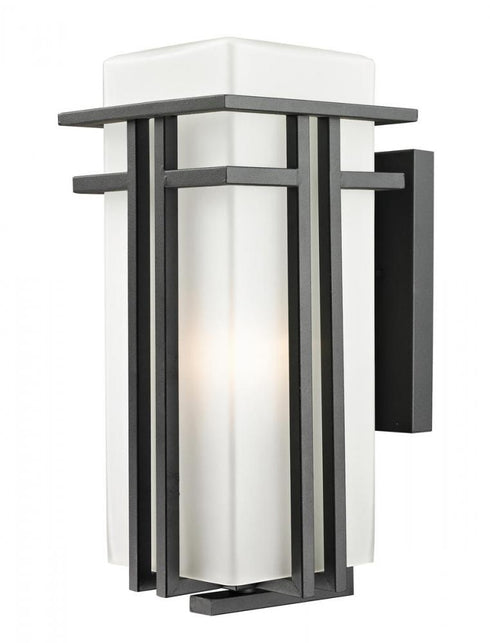 Z-Lite Abbey 1 Light Outdoor Wall Light in Black Finish Model: 549B-BK