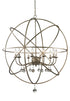 Z-Lite Acadia 10 Light Chandelier in Antique Silver Finish Model: 415-36