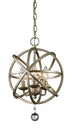 Z-Lite Acadia 3 Light Chandelier in Antique Silver Finish Model: 415-12