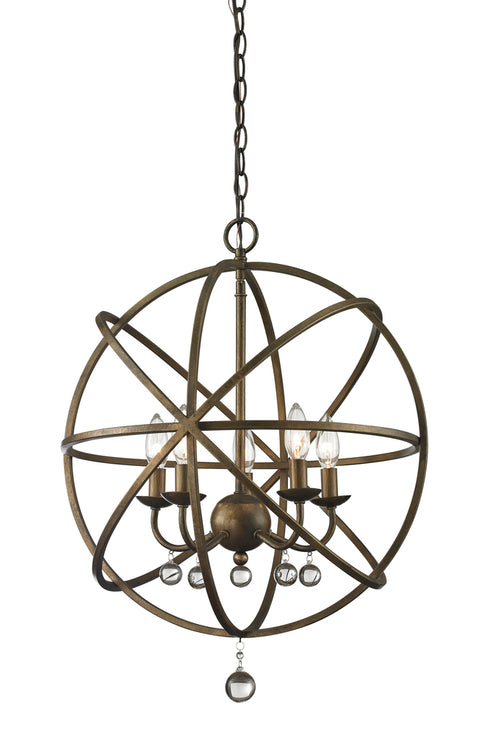 Z-Lite Acadia 5 Light Chandelier in Golden Bronze Finish Model: 416-20